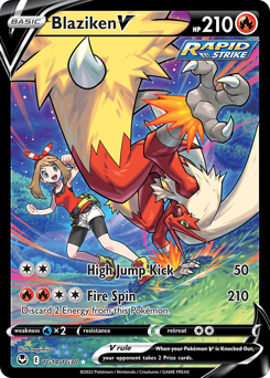 Blaziken V — Silver Tempest Trainer Gallery