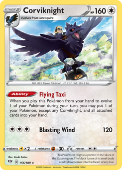 Corviknight — Darkness Ablaze