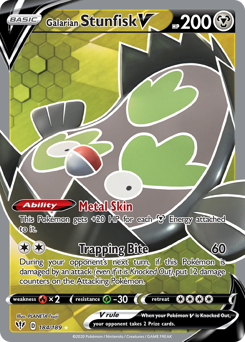 Galarian Stunfisk V — Darkness Ablaze