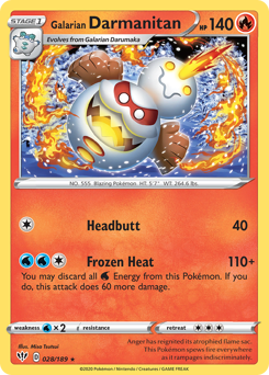 Galarian Darmanitan — Darkness Ablaze