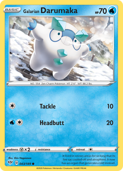 Galarian Darumaka — Darkness Ablaze