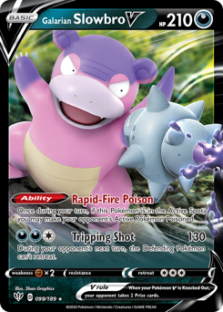 Galarian Slowbro V — Darkness Ablaze
