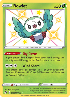 Rowlet — Shining Fates Shiny Vault