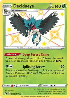 Decidueye — Shining Fates Shiny Vault