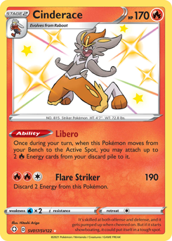 Cinderace — Shining Fates Shiny Vault