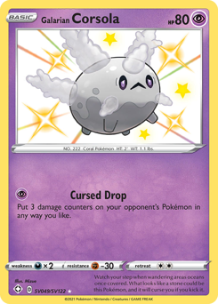 Galarian Corsola — Shining Fates Shiny Vault