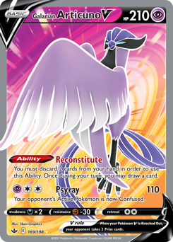 Galarian Articuno V — Chilling Reign