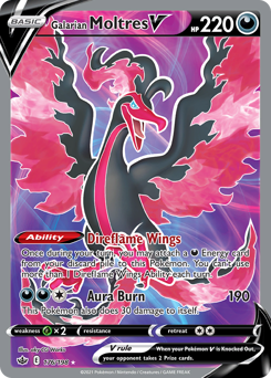 Galarian Moltres V — Chilling Reign