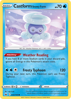 Castform Snowy Form — Chilling Reign