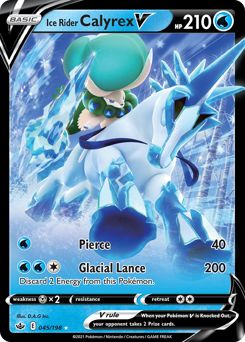 Ice Rider Calyrex V — Chilling Reign