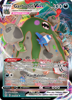 Garbodor VMAX — Evolving Skies