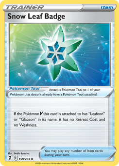 Snow Leaf Badge — Evolving Skies