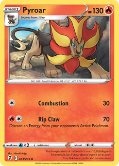 Pyroar — Evolving Skies