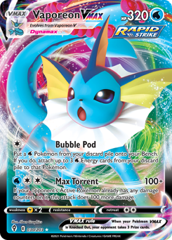 Vaporeon VMAX — Evolving Skies