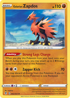 Galarian Zapdos — Evolving Skies