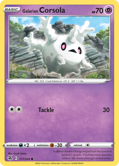 Galarian Corsola — Fusion Strike