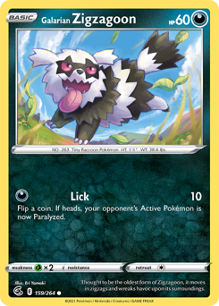 Galarian Zigzagoon — Fusion Strike