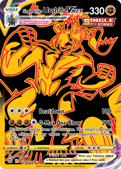 Single Strike Urshifu VMAX — Brilliant Stars Trainer Gallery