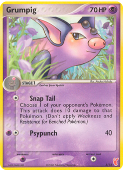 Grumpig — EX Trainer Kit 2 Plusle