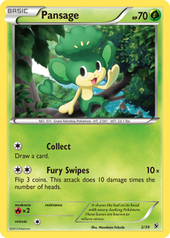 Pansage — Kalos Starter Set