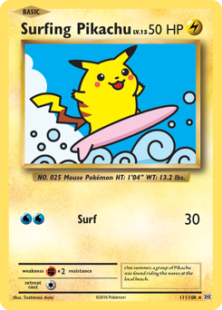 Surfing Pikachu — Evolutions