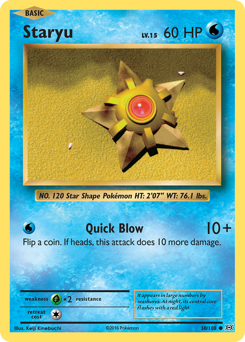 Staryu — Evolutions
