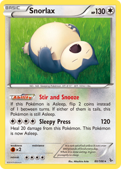 Snorlax — Flashfire