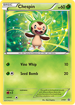 Chespin — XY Black Star Promos