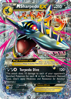 M Sharpedo-EX — XY Black Star Promos